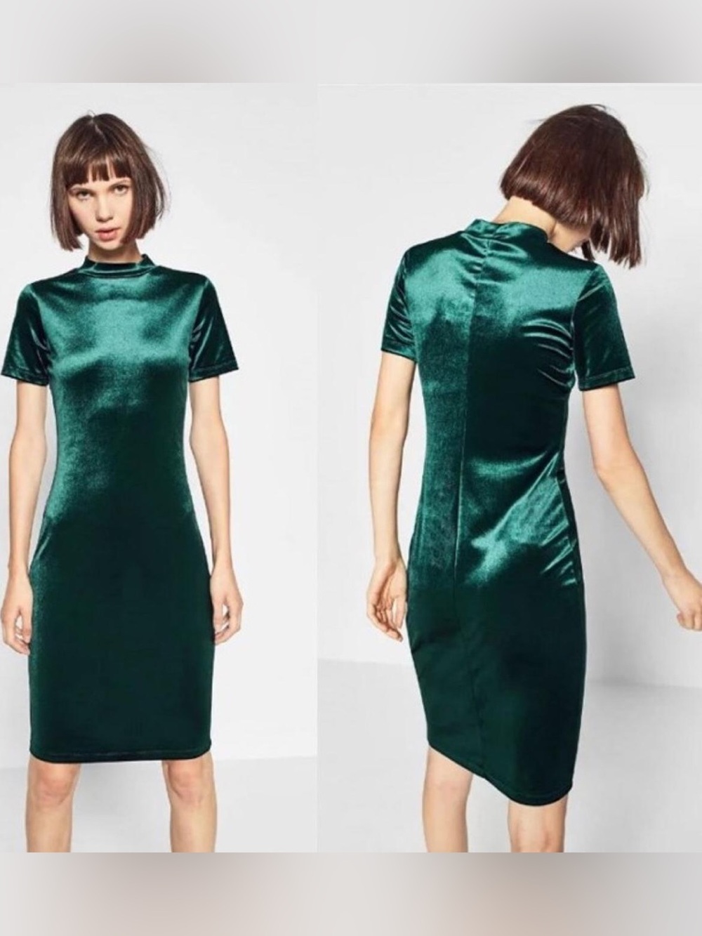 Zara Trafaluc Velvet Dress